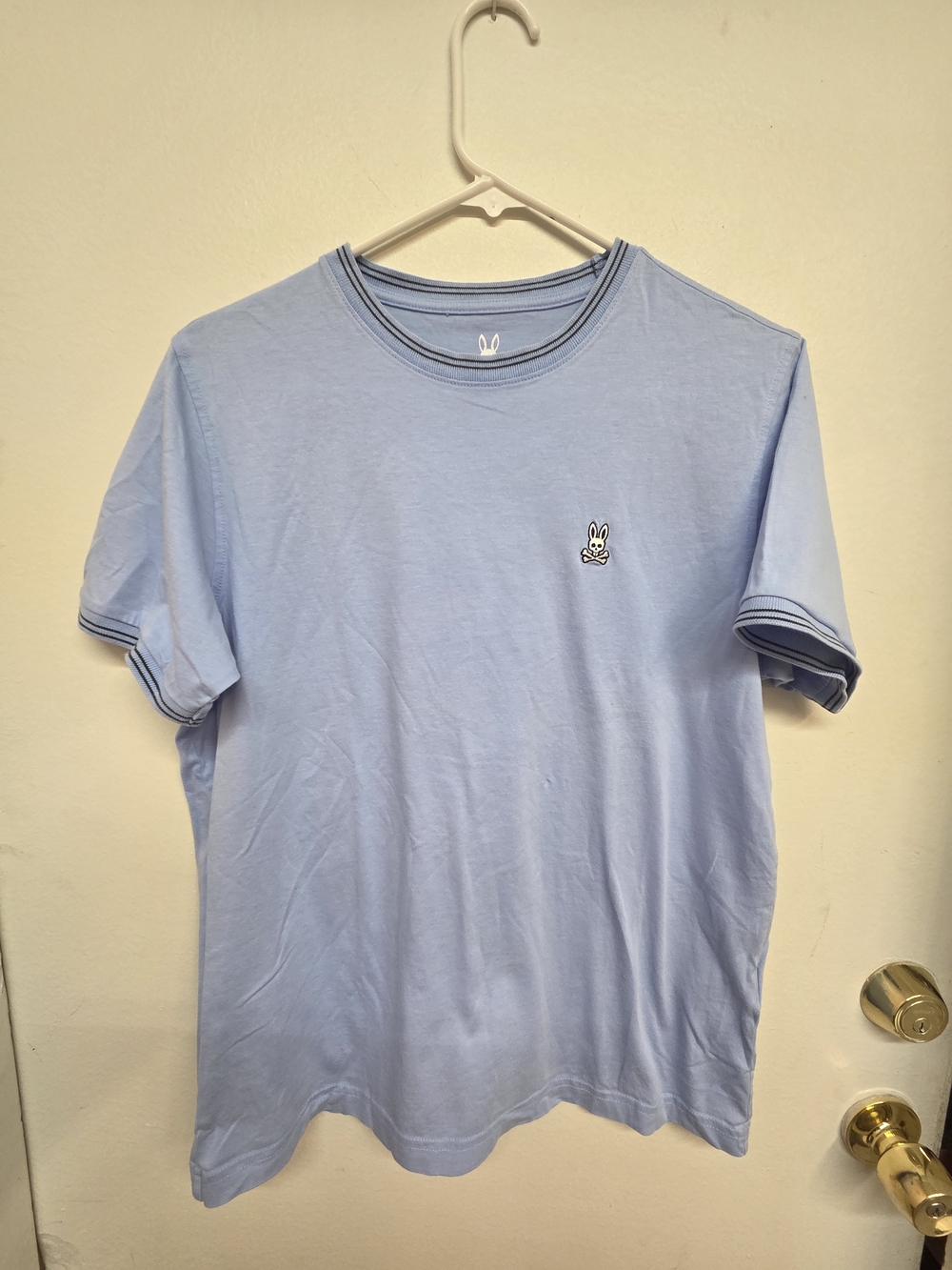Psycho Bunny Classic Crew Neck T-Shirt in Light Blue